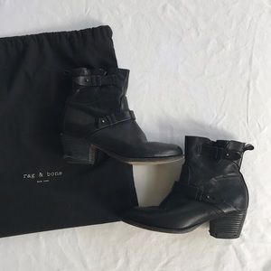 Rag & Bone Low Black Boots